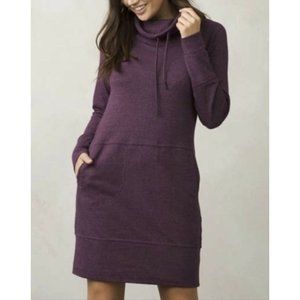 Prana Women’s Purple Cowl Neck Dress Pockets Size XS